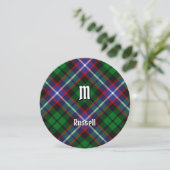 Clan Russell Tartan Kaart (Staand voorkant)