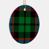Clan Russell Tartan Keramisch Ornament (Rechts)
