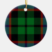 Clan Russell Tartan Keramisch Ornament (Voorkant)
