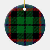 Clan Russell Tartan Keramisch Ornament (Achterkant)