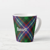 Clan Russell Tartan Latte Mok (Rechterhoek)