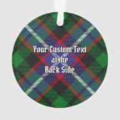 Clan Russell Tartan Ornament (achterkant)