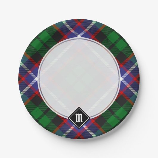 Clan Russell Tartan Papieren Bordje (Voorkant)