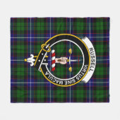 Clan Russell Tartan Pset Fleece Deken (Voorkant (Horizontaal))