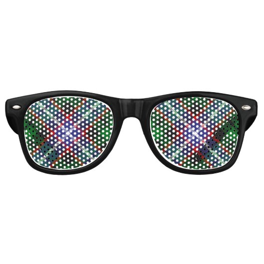 Clan Russell Tartan Retro Zonnebril (Voorkant)