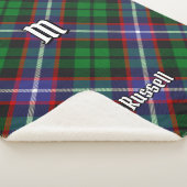 Clan Russell Tartan Sherpa Deken (3/4)