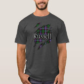 Clan Russell Tartan Spirit Shirt (Voorkant)