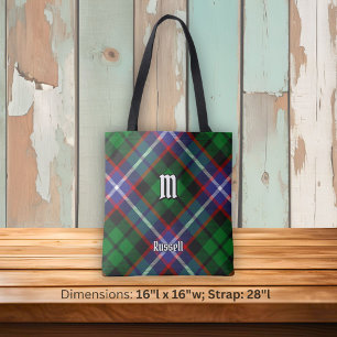 Clan Russell Tartan Tote Bag
