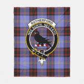 Clan Rutherford Tartan Pset Fleece Deken (Voorkant)