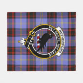Clan Rutherford Tartan Pset Fleece Deken (Voorkant (Horizontaal))