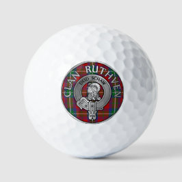 Clan Ruthven Crest & Tartan Golfballen