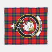 Clan Ruthven Tartan Pset Fleece Deken (Voorkant (Horizontaal))