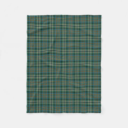 Clan Scott Ancient Tartan Green Scottish Pset Fleece Deken (Voorkant)