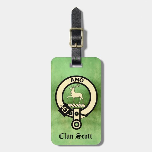 Clan Scott Crest Badge Bagagelabel (Voorkant verticaal)