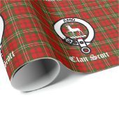 Clan Scott Crest Badge & Tartan Cadeaupapier (Rol Hoek)
