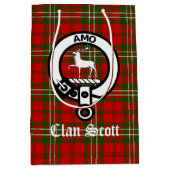 Clan Scott Crest Badge & Tartan Medium Cadeauzakje