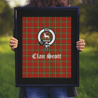 Clan Scott Crest Badge & Tartan