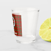 Clan Scott Crest Badge & Tartan Shot Glas (Rechts)