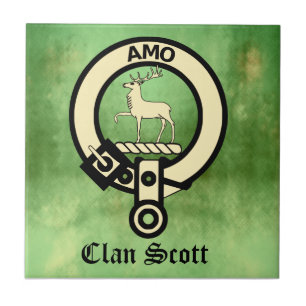 Clan Scott Crest Badge Tegeltje