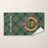 Clan Scott Crest over Green Tartan Bad Handdoek (Handdoek)