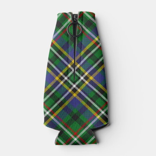 Clan Scott Crest over Green Tartan Bottle Cooler (Achterkant)