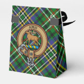Clan Scott Crest over Green Tartan Favor Box Bedankdoosjes (Achterkant)