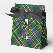 Clan Scott Crest over Green Tartan Favor Box Bedankdoosjes (Voorkant Zijde)
