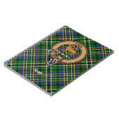 Clan Scott Crest over Green Tartan Notitieboek (Linkerzijde)