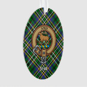 Clan Scott Crest over Green Tartan Ornament (voorkant)