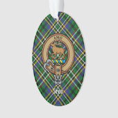 Clan Scott Crest over Green Tartan Ornament (voorkant)