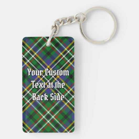 Clan Scott Crest over Green Tartan Sleutelhanger (achterkant)