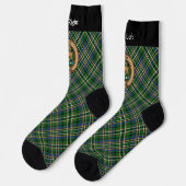 Clan Scott Crest over Green Tartan Socks Sokken (Links)