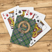 Clan Scott Crest over Green Tartan Spaarkaarten Pokerkaarten