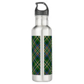 Clan Scott Crest over Green Tartan Waterfles (Achterkant)