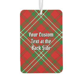 Clan Scott Crest over Red Tartan Air Freshener Luchtverfrisser (Achterkant)