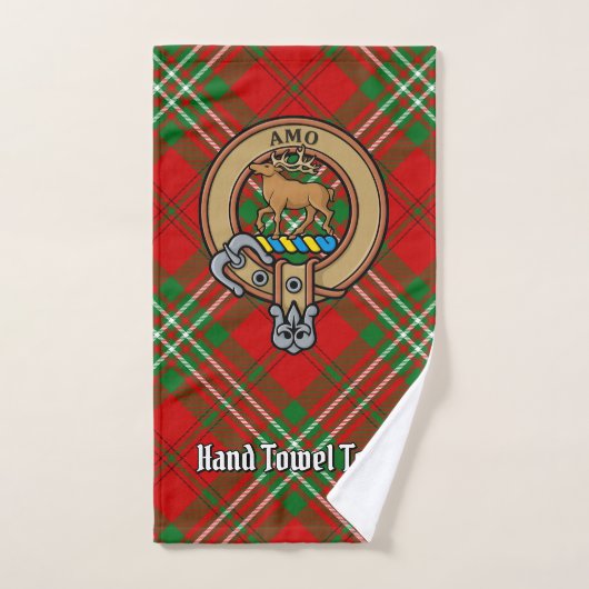 Clan Scott Crest over Red Tartan Bad Handdoek (Handdoek)