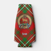Clan Scott Crest over Red Tartan Bottle Cooler (Voorkant)