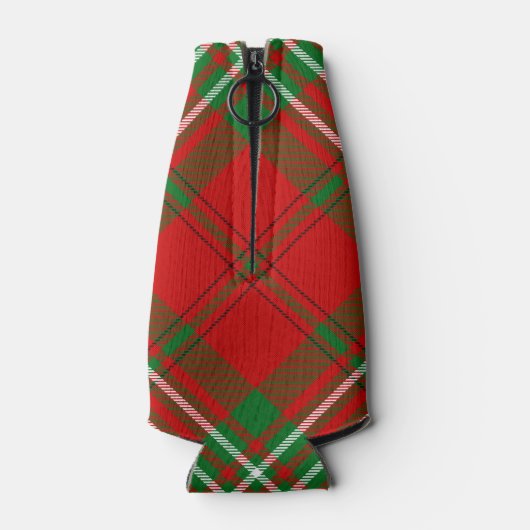 Clan Scott Crest over Red Tartan Bottle Cooler (Achterkant)