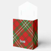 Clan Scott Crest over Red Tartan Favor Box Bedankdoosjes (Geopend)