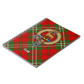 Clan Scott Crest over Red Tartan Notitieboek (Linkerzijde)