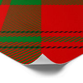 Clan Scott Crest over Red Tartan Poster (Hoek)