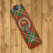 Clan Scott Crest over Red Tartan Thermosbeker