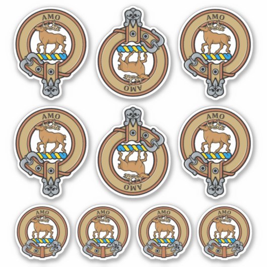 Clan Scott Crest Sticker Set (Voorkant)