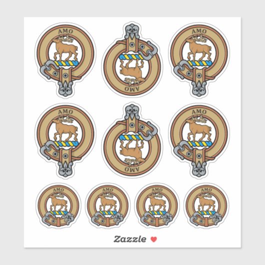 Clan Scott Crest Sticker Set (Vel)