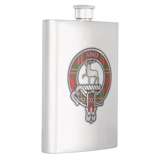 Clan Scott Crest & Tartan Flask Flacon (Rechts)