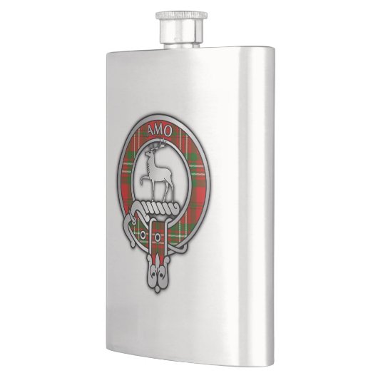 Clan Scott Crest & Tartan Flask Flacon (Links)