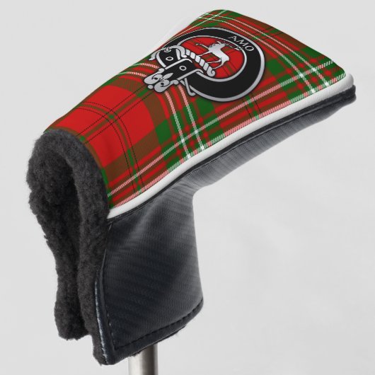 Clan Scott Crest & Tartan Golf Head Hoesje Golfheadcover (3/4 voorkant)