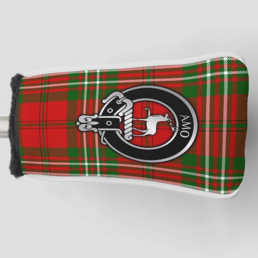 Clan Scott Crest & Tartan Golf Head Hoesje Golfheadcover (Voorkant)