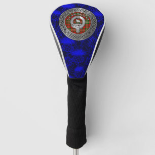 Clan Scott Crest & Tartan Knot op Thistle Golfheadcover