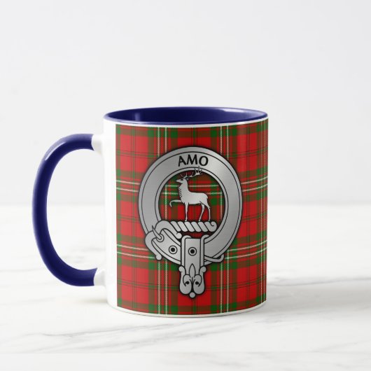 Clan Scott Crest & Tartan Mok (Links)